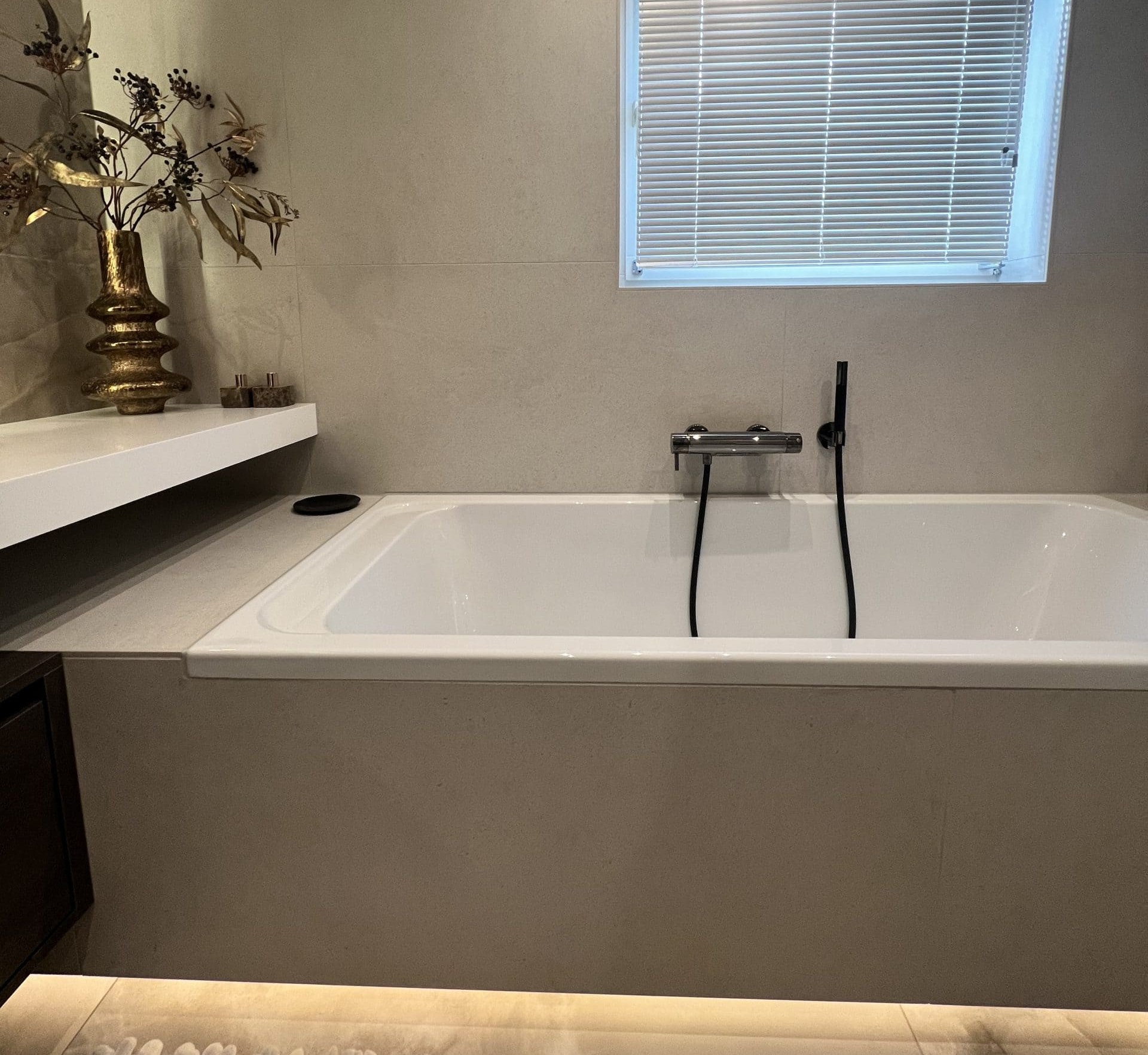 Badkamer in luxe marmerlook