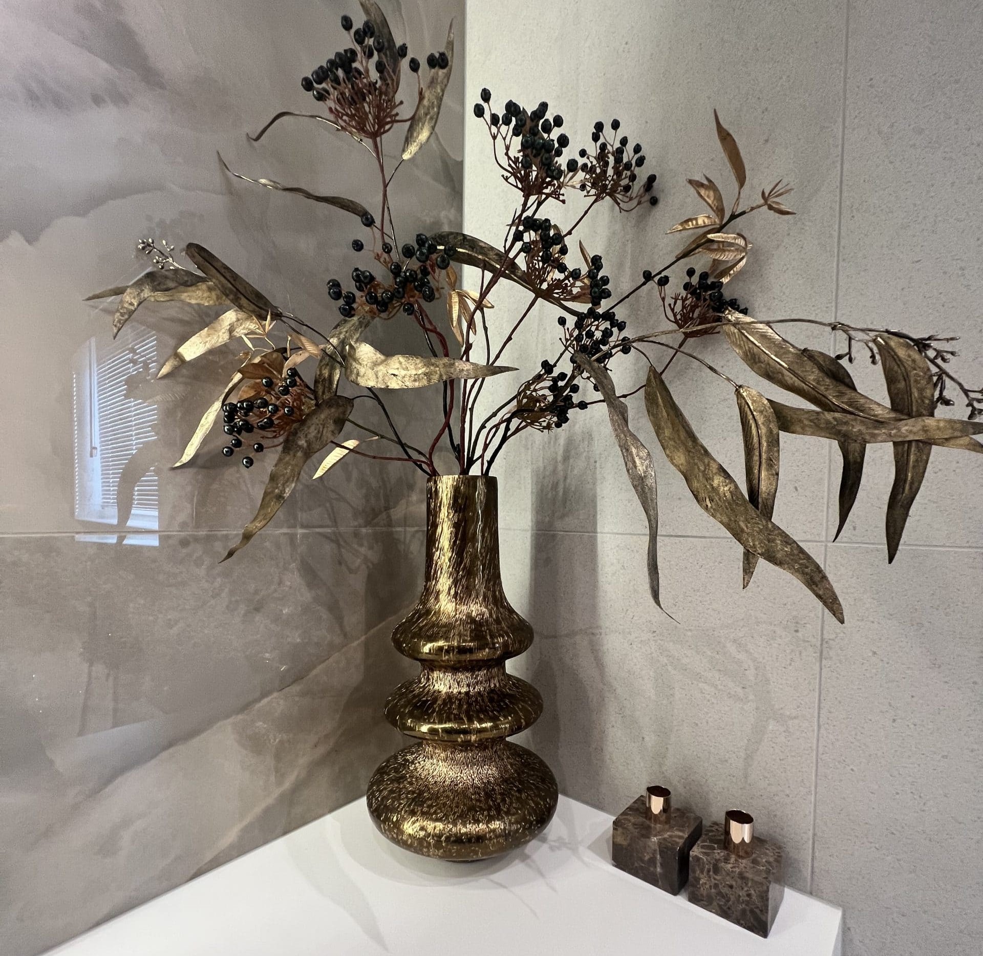 Badkamer in luxe marmerlook